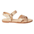 Rose Gold - Back - Dorothy Perkins Womens-Ladies Florence Crossover Wide Flat Sandals