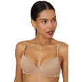 Almond - Front - Dorothy Perkins Womens-Ladies Lace Detail T-Shirt Bra