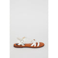 White - Back - Good For The Sole Womens-Ladies Megan Flexi Sole Sandals