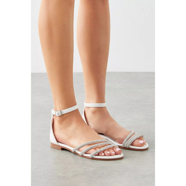 Dsw silver 2024 flat sandals