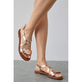 Rose Gold - Lifestyle - Dorothy Perkins Womens-Ladies Felicity Twisted Flexi Sole Flat Sandals