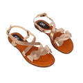 Rose Gold - Front - Dorothy Perkins Womens-Ladies Felicity Twisted Flexi Sole Flat Sandals