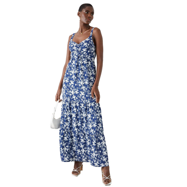 Dorothy Perkins Womens Ladies Floral Strappy Tiered Midi Dress Discounts on great Brands