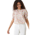 Multicoloured - Front - Dorothy Perkins Womens-Ladies Ditsy Print Shirred Blouse