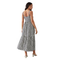 Monochrome - Back - Dorothy Perkins Womens-Ladies Spotted Tiered Midi Dress