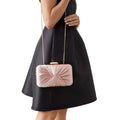 Blush - Side - Dorothy Perkins Beaut Satin Clutch