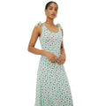 Green - Lifestyle - Dorothy Perkins Womens-Ladies Ditsy Print Tie Shoulder Midi Dress