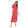 Red - Front - Dorothy Perkins Womens-Ladies Shirred Cuff Tall Midi Dress