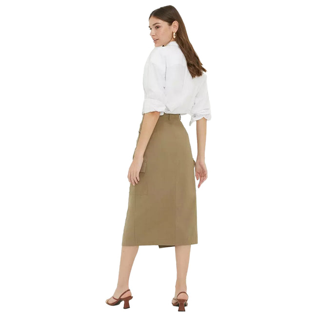 Khaki skirt dorothy outlet perkins