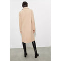 Camel - Back - Dorothy Perkins Womens-Ladies Single-Breasted Tall Boyfriend Coat