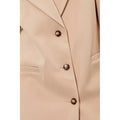 Camel - Side - Dorothy Perkins Womens-Ladies Single-Breasted Tall Boyfriend Coat