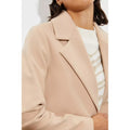 Camel - Pack Shot - Dorothy Perkins Womens-Ladies Single-Breasted Tall Boyfriend Coat