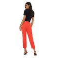 Coral - Back - Dorothy Perkins Womens-Ladies Ankle Grazer Trousers