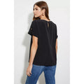 Black - Back - Dorothy Perkins Womens-Ladies Roll Sleeve Blouse