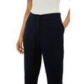 Navy - Side - Dorothy Perkins Womens-Ladies Petite Slim Trousers