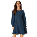 Blue - Front - Dorothy Perkins Womens-Ladies Spotted Petite Mini Dress