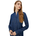 Washed Indigo - Side - Dorothy Perkins Womens-Ladies Denim Midi Shirt Dress