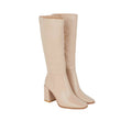 Beige - Front - Dorothy Perkins Womens-Ladies Kristen Square Toe Knee-High Boots