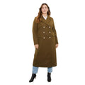 Camel - Front - Dorothy Perkins Womens-Ladies Military Plus Coat