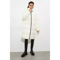 Ivory - Pack Shot - Dorothy Perkins Womens-Ladies Padded Tall Long Coat