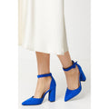 Blue - Front - Dorothy Perkins Womens-Ladies Edie Two Part Court Shoes