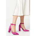 Pink - Front - Dorothy Perkins Womens-Ladies Edie Two Part Court Shoes