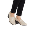 Beige - Side - Dorothy Perkins Womens-Ladies Lora Heeled Loafers