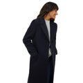 Navy - Front - Dorothy Perkins Womens-Ladies Maxi Single-Breasted Coat