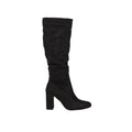 Black - Back - Dorothy Perkins Womens-Ladies Keris Ruched Knee-High Boots