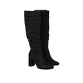 Black - Front - Dorothy Perkins Womens-Ladies Keris Ruched Knee-High Boots