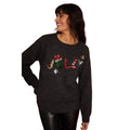 Black - Side - Dorothy Perkins Womens-Ladies Jolly Christmas Jumper