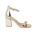 Gold - Back - Dorothy Perkins Womens-Ladies Safiya High Block Heel Sandals