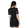 Black - Back - Dorothy Perkins Womens-Ladies Button Through Mini Dress