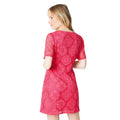 Hot Pink - Back - Dorothy Perkins Womens-Ladies Button Through Mini Dress