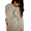 Ivory - Side - Dorothy Perkins Womens-Ladies Reindeer Christmas Jumper