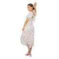 White - Back - Dorothy Perkins Womens-Ladies Floral Sweetheart Petite Puffed Midi Dress