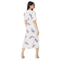 Ivory - Back - Dorothy Perkins Womens-Ladies Floral Front Tie Midi Dress