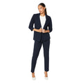 Navy - Side - Dorothy Perkins Womens-Ladies Ruched Blazer