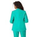 Green - Front - Dorothy Perkins Womens-Ladies Ruched Blazer