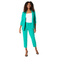 Green - Back - Dorothy Perkins Womens-Ladies Ruched Blazer