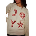 Ivory - Side - Dorothy Perkins Womens-Ladies Joy Glitter Christmas Jumper