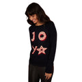 Navy - Front - Dorothy Perkins Womens-Ladies Joy Glitter Christmas Jumper