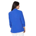 Cobalt - Back - Dorothy Perkins Womens-Ladies Tall Ruched Blazer