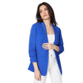 Cobalt - Front - Dorothy Perkins Womens-Ladies Tall Ruched Blazer