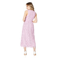 Pink - Back - Dorothy Perkins Womens-Ladies Lace V Neck Sleeveless Midi Dress