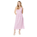 Pink - Front - Dorothy Perkins Womens-Ladies Lace V Neck Sleeveless Midi Dress