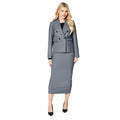 Grey Marl - Side - Dorothy Perkins Womens-Ladies Double-Breasted Boxy Blazer