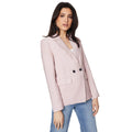 Blush - Front - Dorothy Perkins Womens-Ladies Double-Breasted Blazer