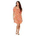 Rust - Side - Dorothy Perkins Womens-Ladies Sweetheart Petite Mini Dress