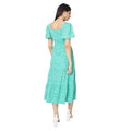 Green - Back - Dorothy Perkins Womens-Ladies Ditsy Print Square Neck Flutter Midi Dress